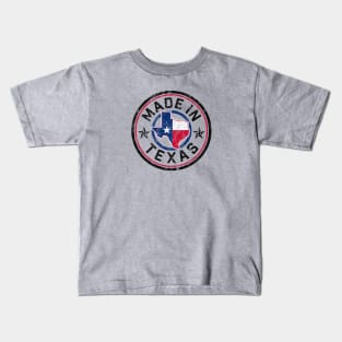 MADE IN TEXAS! Vintage design for the Lone Star State Kids T-Shirt